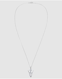 Kuzzoi - ICONIC EXCLUSIVE - Necklace Men Arrow Pendant Lace in 925 Sterling Silver