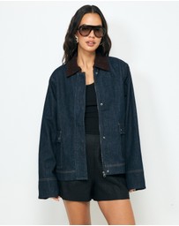 AERE - Evren Contrast Collar Jacket