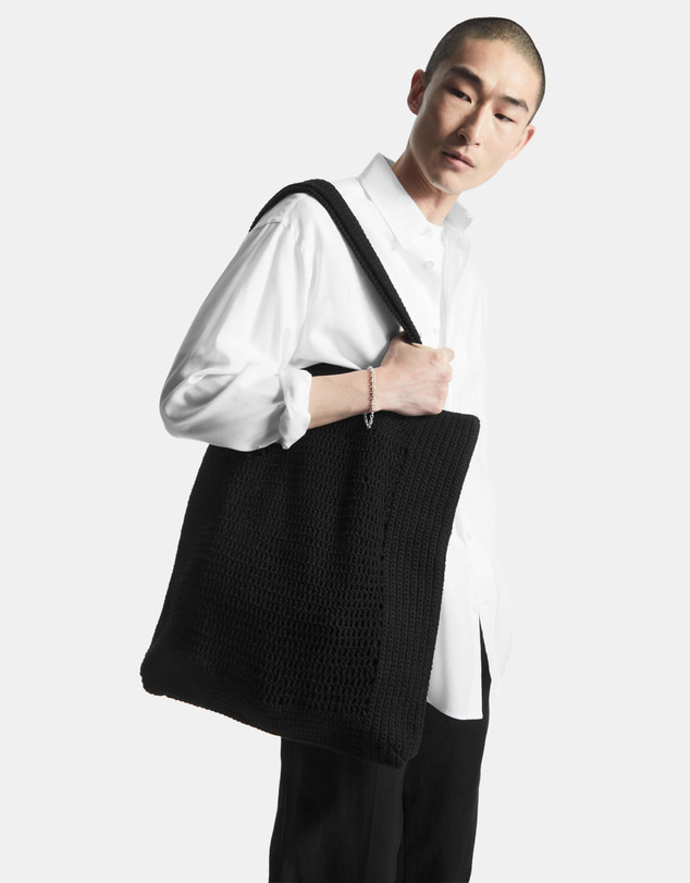 COS - Oversized Crochet Tote Bag
