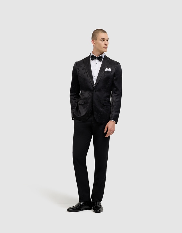 Politix - Matheson Jacquard Black Tie Tuxedo