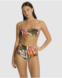 Sea Level Australia - Tropaluxe High Waist Gathered Side Pant
