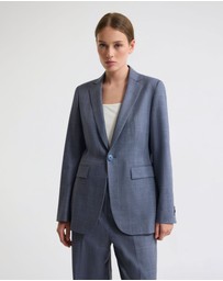 Oxford - Ebony Wool Blend Suit Jacket