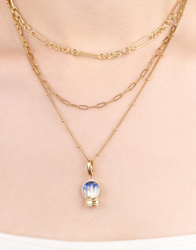 Wanderlust + Co - Beaded Gold Essential Chain Necklace