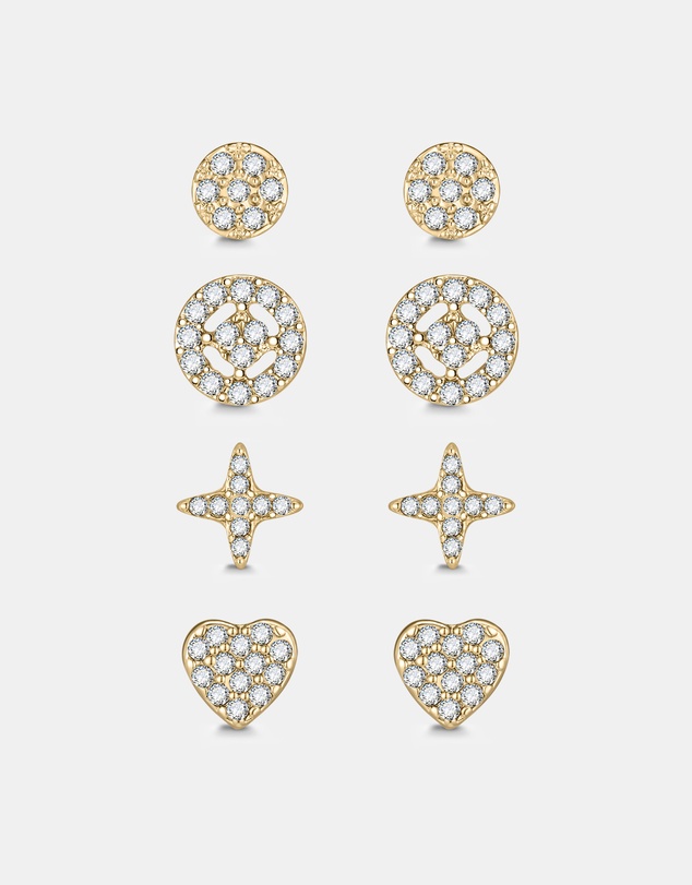 Mestige - Interstellar Earrings Set - 18K Gold Plated