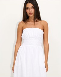 Dazie - Heatwave Strapless Maxi Dress