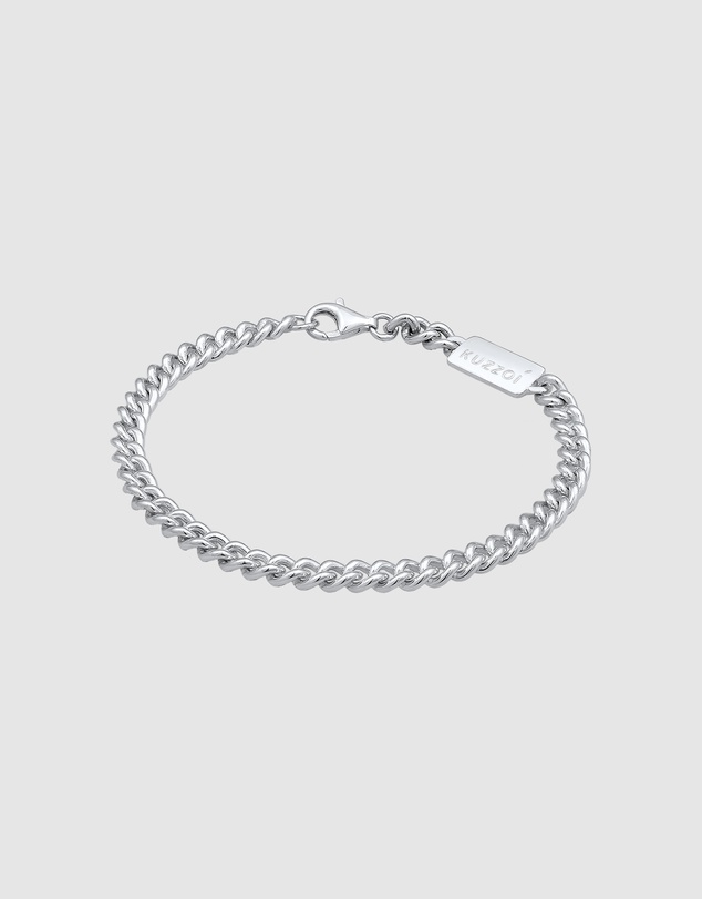 Kuzzoi - ICONIC EXCLUSIVE - Classic Curb Chain Bracelet in 925 Sterling Silver