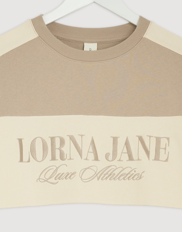 Revibe - Repaired Lorna Jane Lorna Luxe Panelled Sweat - AU 8