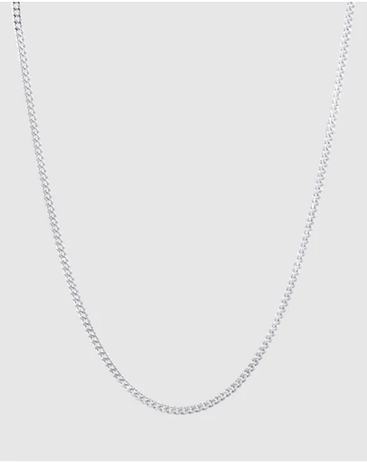 Kuzzoi - ICONIC EXCLUSIVE - Classic Curb Chain Necklace in 925 Sterling Silver