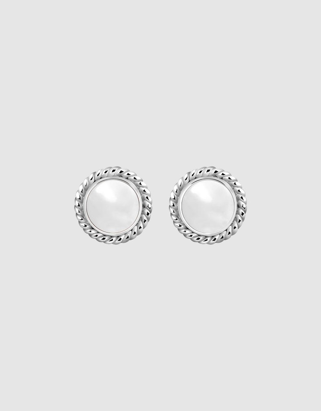 Elli Jewelry - Earrings Rock Crystal Birthstone April 925 Sterling Silver