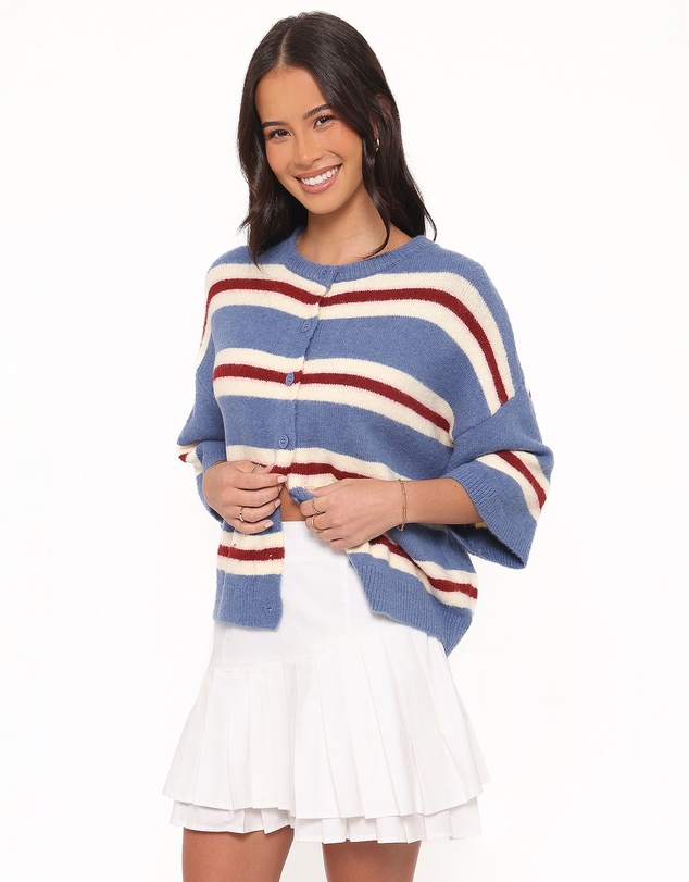 Petal & Pup - Lilith Knit Top - Blue Stripe