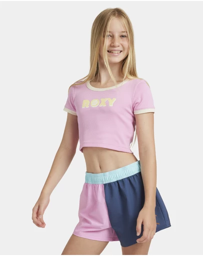 Roxy - Girls 8 to 16 Colorblock Boardshorts