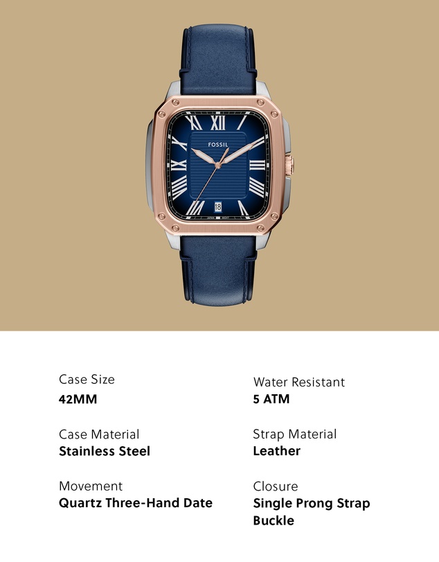 Fossil - Crosby Blue Analogue Watch