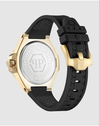 Philipp Plein - Plein Lady Royal - Gold-tone 39mm Black dial with baguette-cut crystals