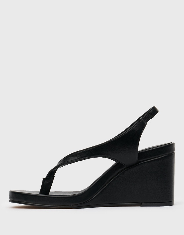 Betts - Shameless Slingback Thong Wedge Sandals