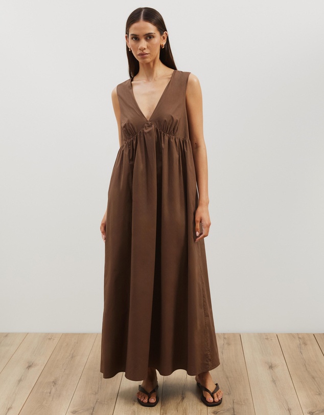 Atmos&Here - Louisa Vneck Midi Dress