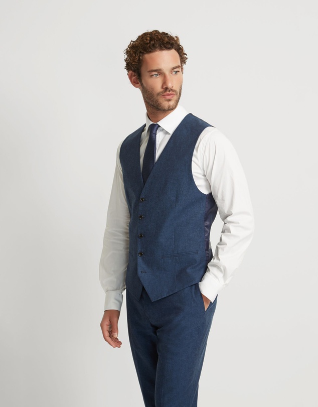 Oxford - Butterworth Linen Blend Waistcoat