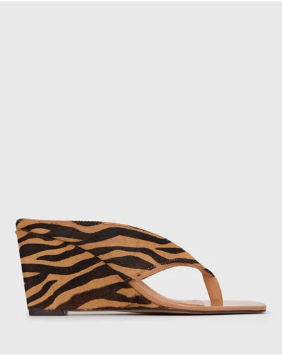 Betts - Sienna Leather Wedge Dress Sandals