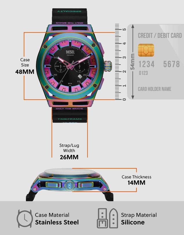 Diesel - Timeframe Black Chronograph Watch