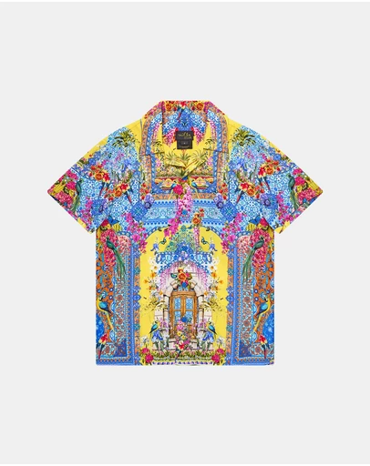 Camilla - Short Sleeve Camp Collared Shirt - Kids-Teens