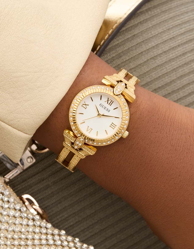 GUESS - Guess Ladies Gold Tone 28mm Analogue Watch