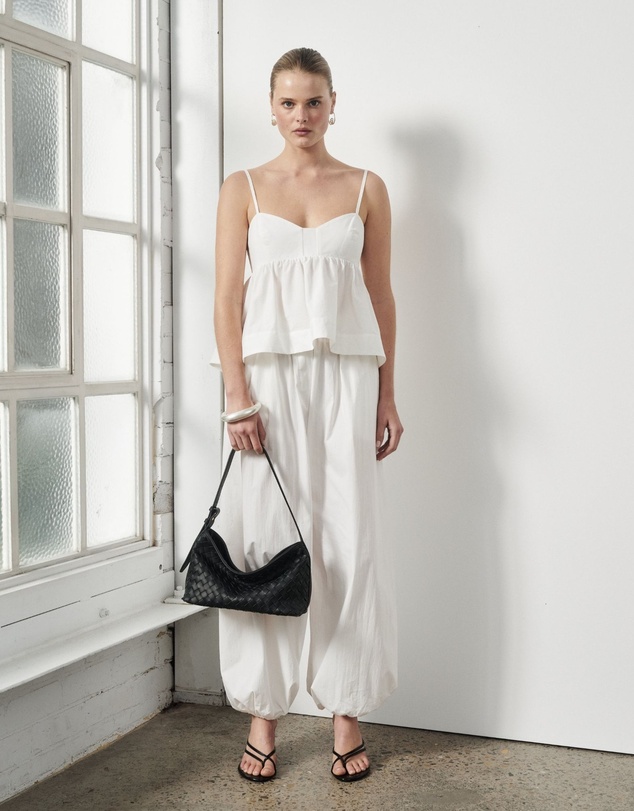 VESTIRSI - Elena Woven Shoulder Bag Black