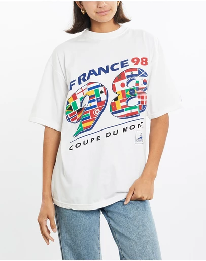 Vintage by The Real Deal - Pre Loved - Vintage 1998 France FIFA World Cup Tee