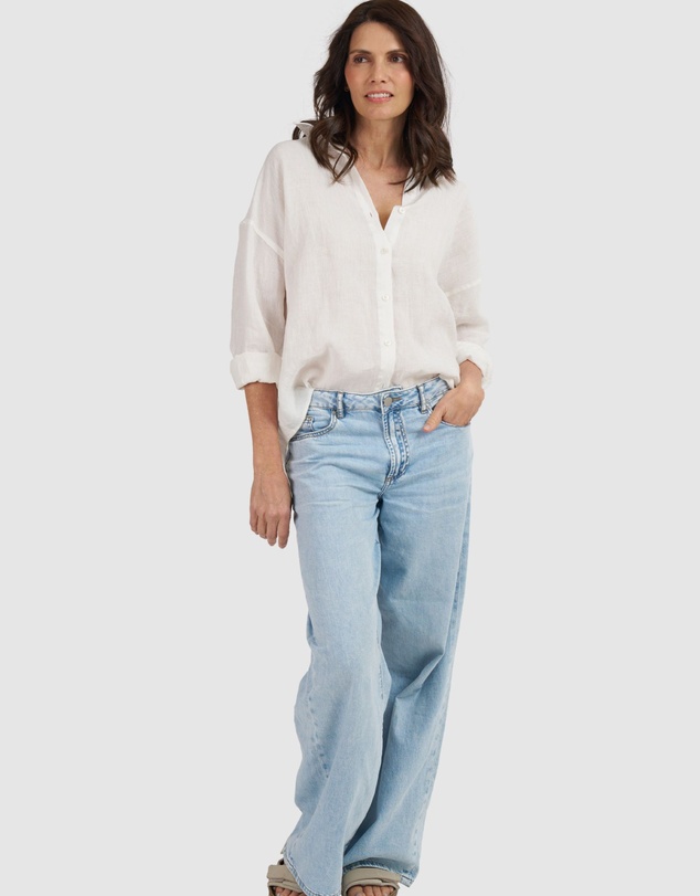 CAMIXA - Exalina Oversized Crinkle Linen Shirt