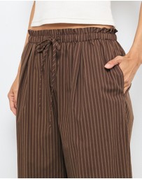 AERE - Organic Cotton Poplin Stripe Pants