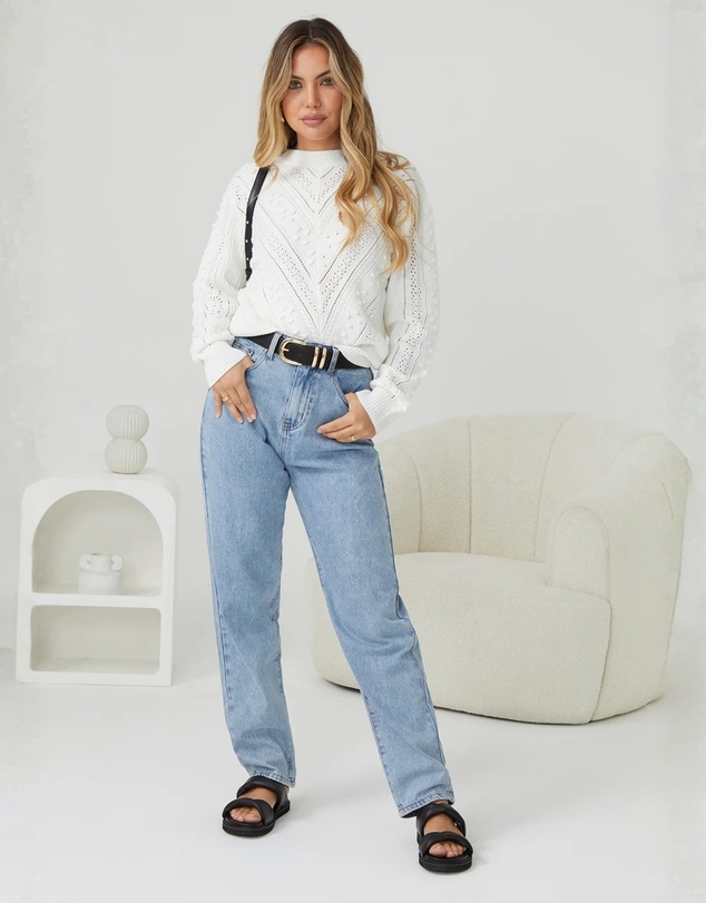 Esther & Co - Rheane Knit - White
