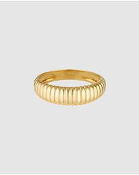 HOUSE OF SLANI - Eudora Ribbed Gold Ring