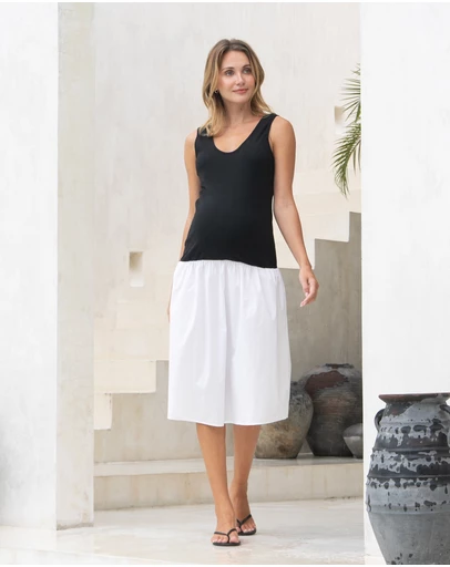 Soon Maternity - Contrast Midi Dress