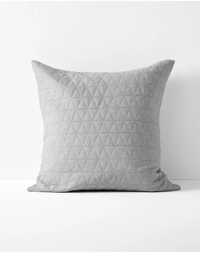 Aura Home - Chambray Quilted European Pillowcase