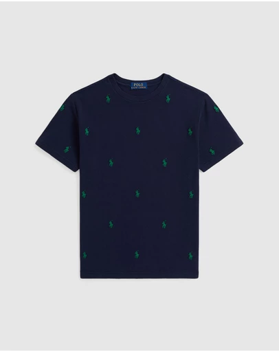 Polo Ralph Lauren - Polo Pony Cotton Mesh Tee - ICONIC EXCLUSIVE - Teens