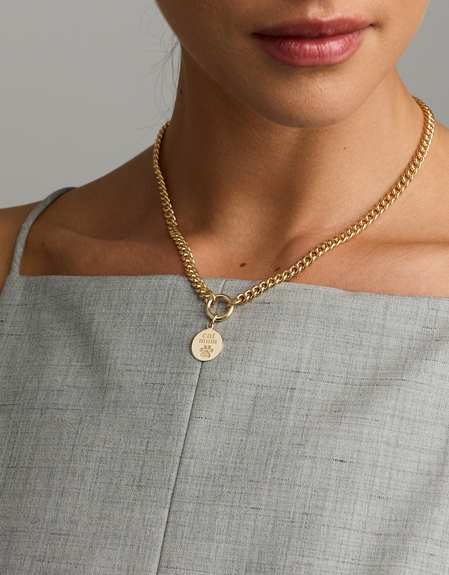 Michael Hill - Cat Mum Engravable Pendant in 10kt Yellow Gold