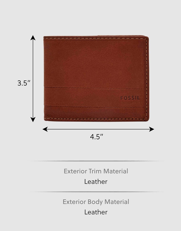Fossil - Lufkin Brown Wallet