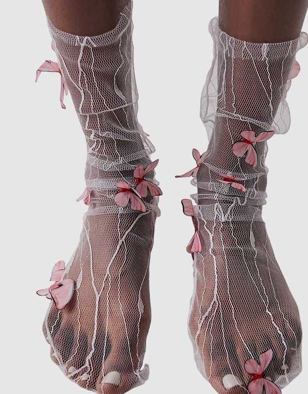 High Heel Jungle - Papillon Tulle Sock