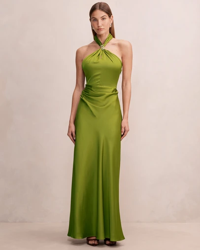 Forever New - Mariposa Halter Neck Maxi Dress