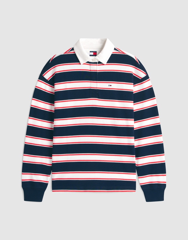Tommy Jeans - Relaxed Sflag Stripe Rugby Polo