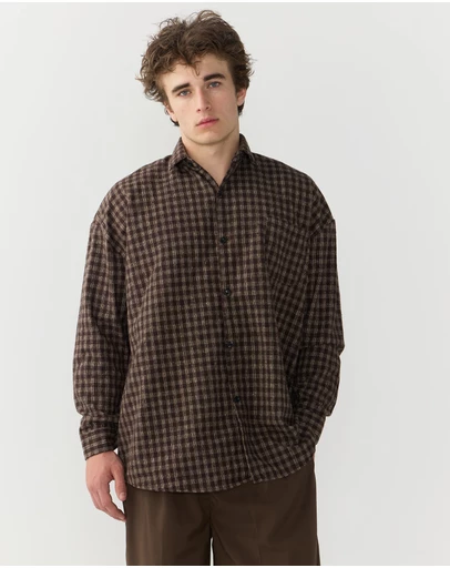 Justin Cassin - Hepburn Plaid Loose Shirt