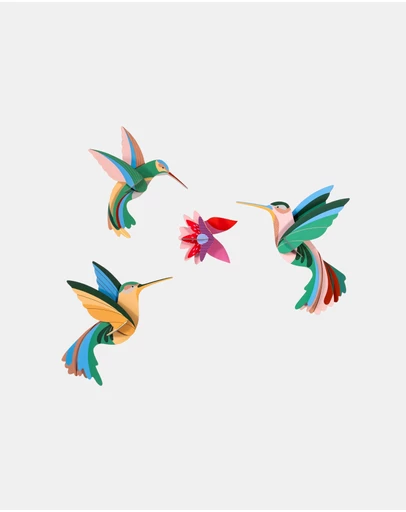Studio Roof  - Wall Art (B4) Dance of Hummingbirds Set