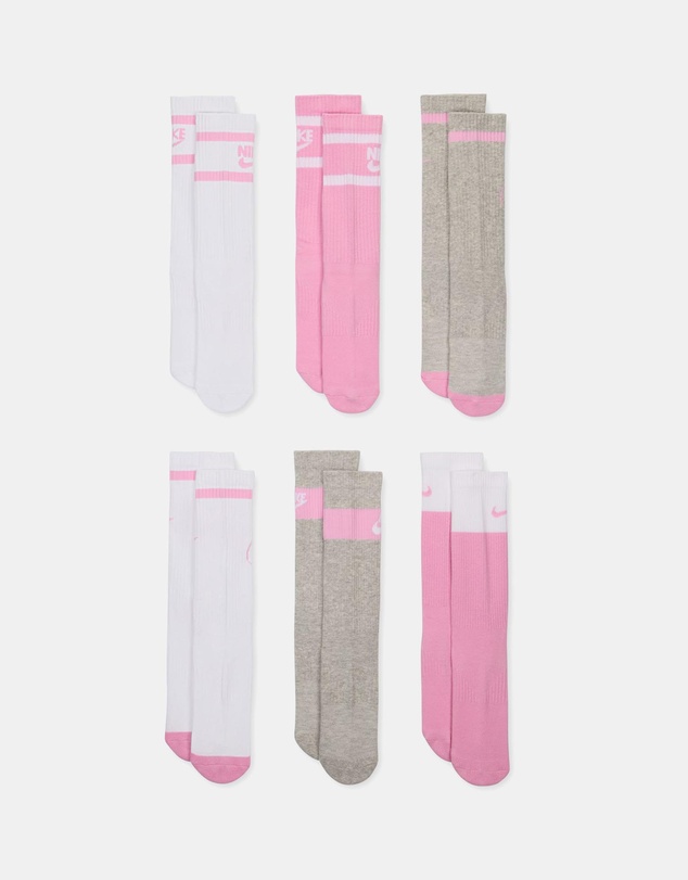Nike - 6-Pack Cushioned Crew Socks - Teens