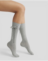 High Heel Jungle - Prima Cotton With Satin Ribbon Socks