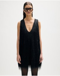 Minima Esenciales - Aila Textured Scoop Mini Dress