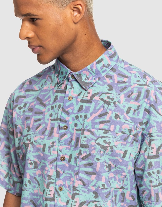 Quiksilver - Quiksilver X Stranger Things Mens The Lenora Short Sleeve Shirt