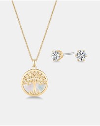 Mestige - Willow Tree of Life Set - 18K Gold Plated