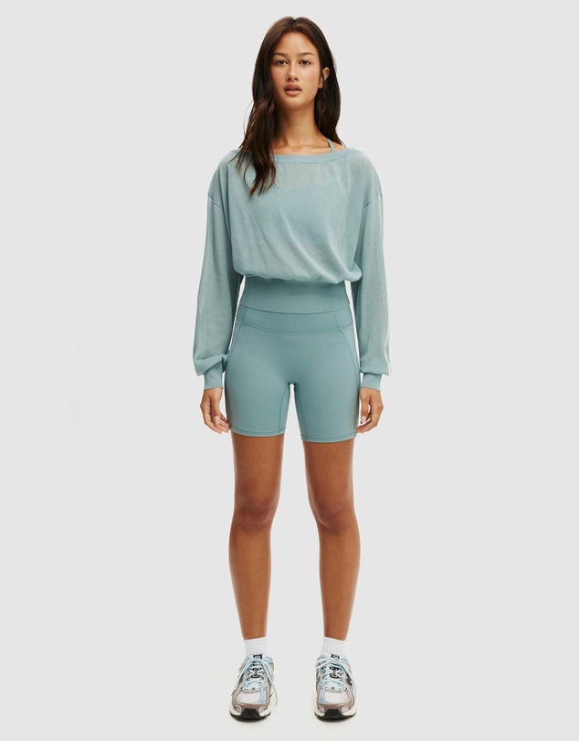 Cotton On Body Active - Sheer Asymmetric Knit Jumper