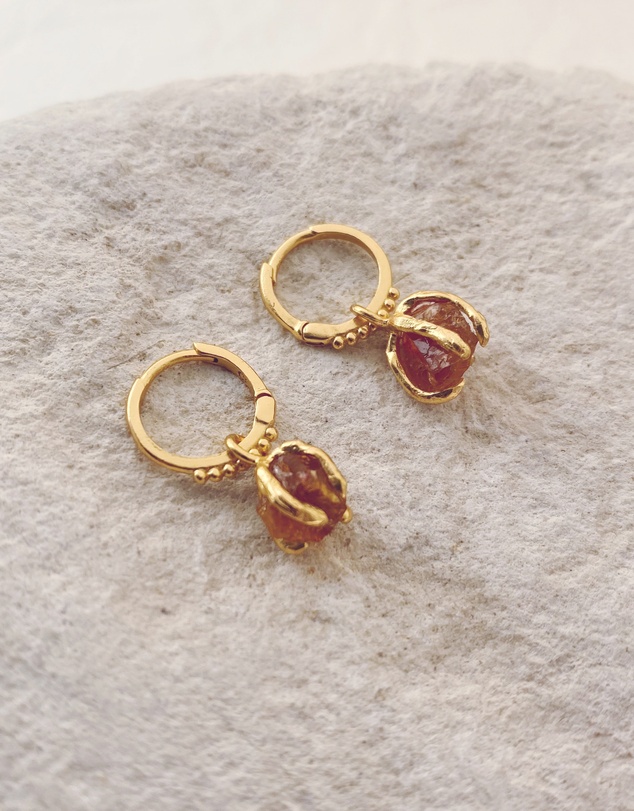 Carou - November Birthstone Earrings ~ Citrine