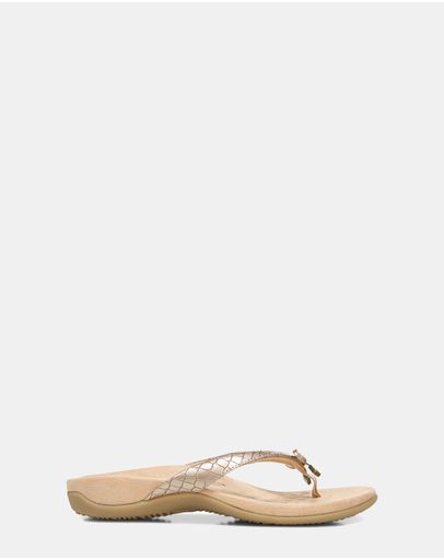 Rose Gold Metallic Croc
