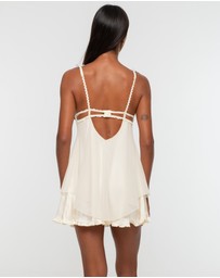 One Empire - Estrella Ruffled Babydoll - Butter Yellow