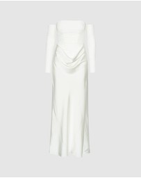 ROTATE - Ruched Maxi Dress